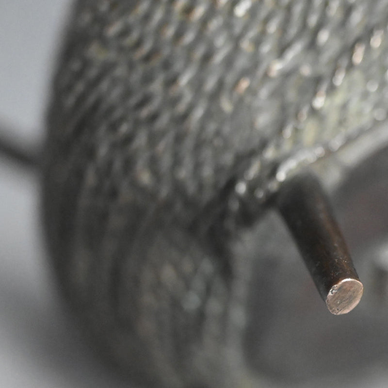 Antique, Bronze and Silver Koro Inense Burner, Ito-maki ー糸巻香炉