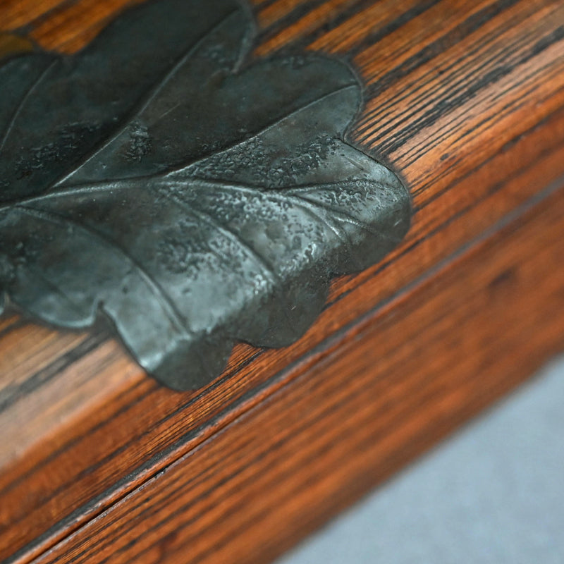 Antique Japanese Kiji-Maki-e Lacquer Suzuri Bako Writing Box