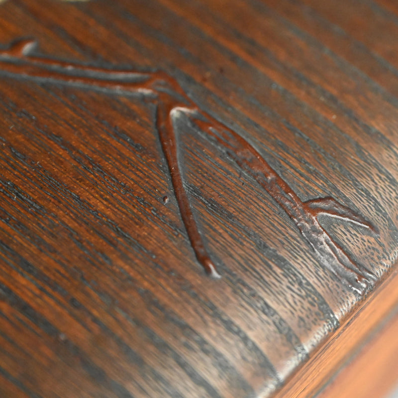 Antique Japanese Kiji-Maki-e Lacquer Suzuri Bako Writing Box