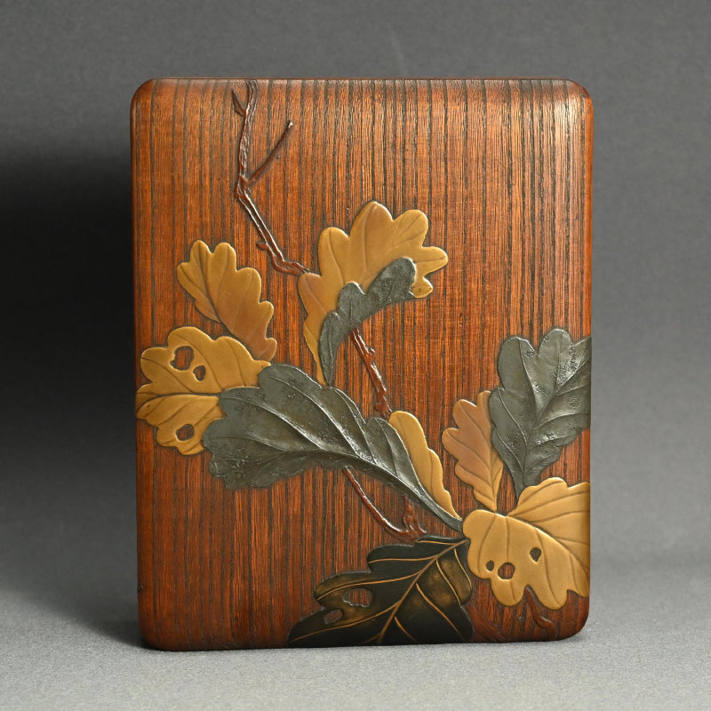 Antique Japanese Kiji-Maki-e Lacquer Suzuri Bako Writing Box