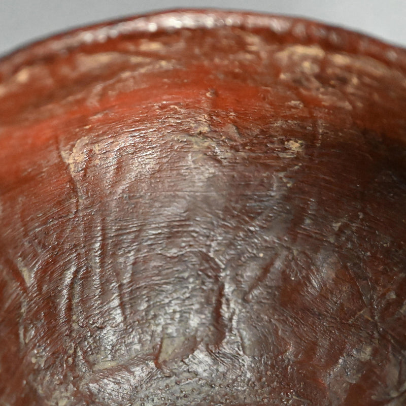 Antique Japanese Ikkan-bari Dry-Lacquer Chawan Tea Bowl