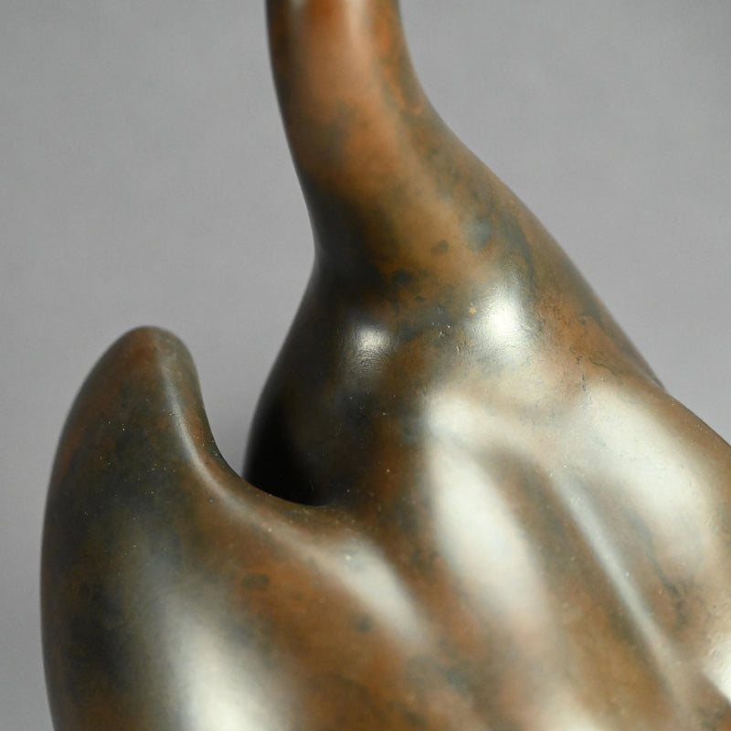 Bronze Duck family by Imperial Artist ー津田 信夫 "愛憐庇護"