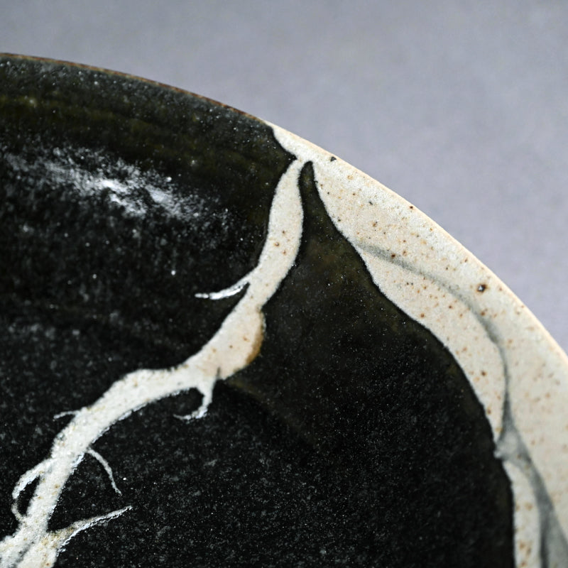 Unusual Early Work by Legendary, Moon-Flower ー和田 守卑良 “月花文鉢”