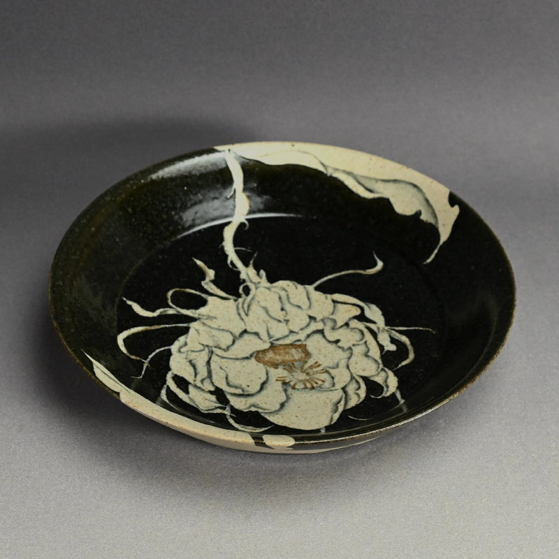 Unusual Early Work by Legendary, Moon-Flower ー和田 守卑良 “月花文鉢”