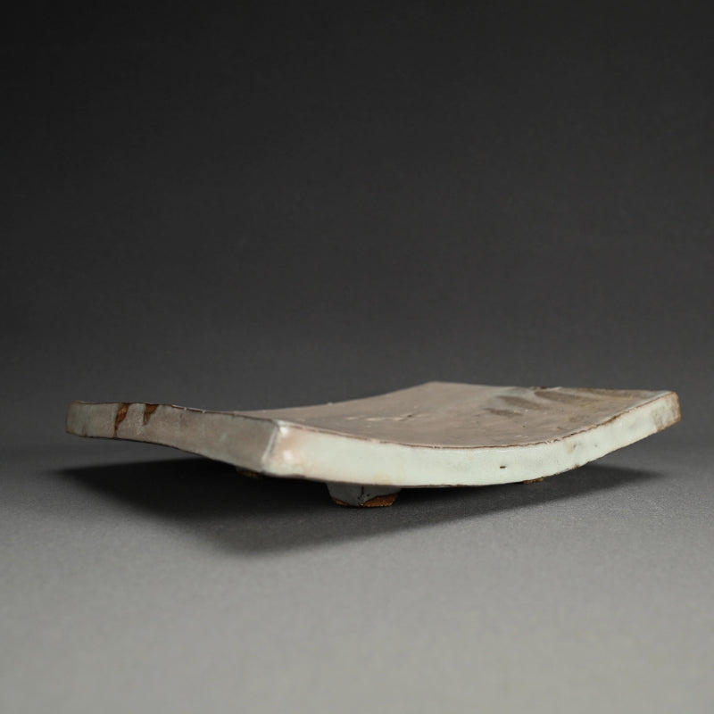 Lavender Hue Hagi Slab Plate ー三輪 栄造 “皿”