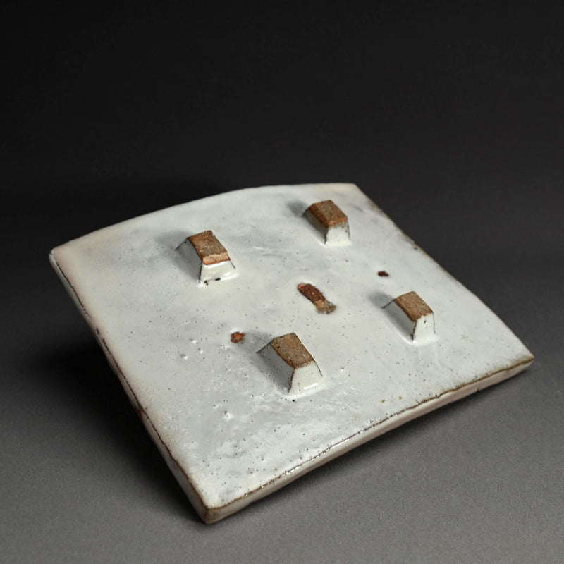 Lavender Hue Hagi Slab Plate ー三輪 栄造 “皿”