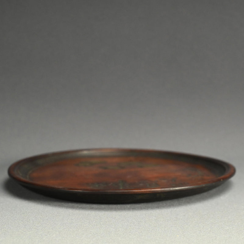 Wooden Tray, Beans by Yabe Takayoshi & Shimizu Hian ー矢部 高義(犀洲), 清水 比庵