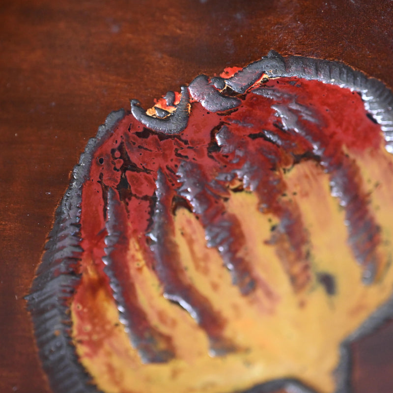 Wooden Tray by Yabe Takayoshi and Shimizu Hian ー矢部 高義(犀洲), 清水 比庵