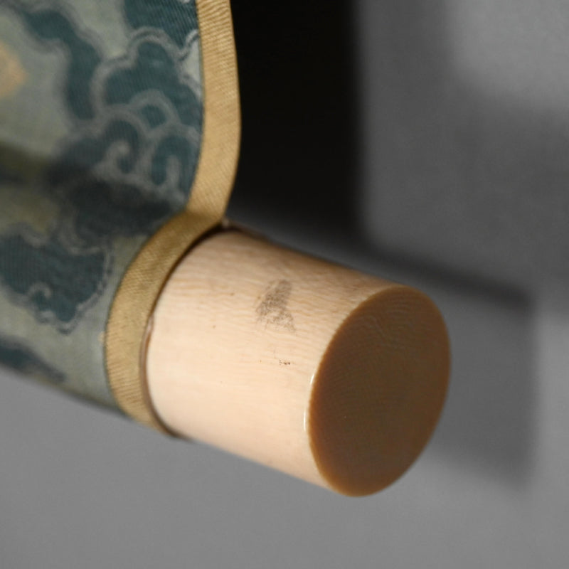 Pair Large Antique Floral Scrolls ー白山 春邦