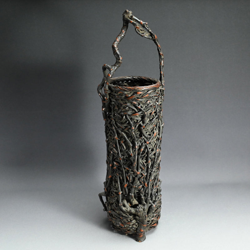 Bamboo and Rootwood Mingei Wa-gumi Basket