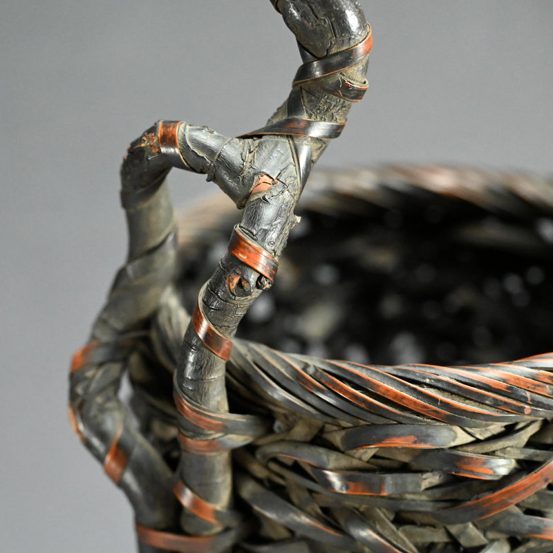 Bamboo and Rootwood Mingei Wa-gumi Basket