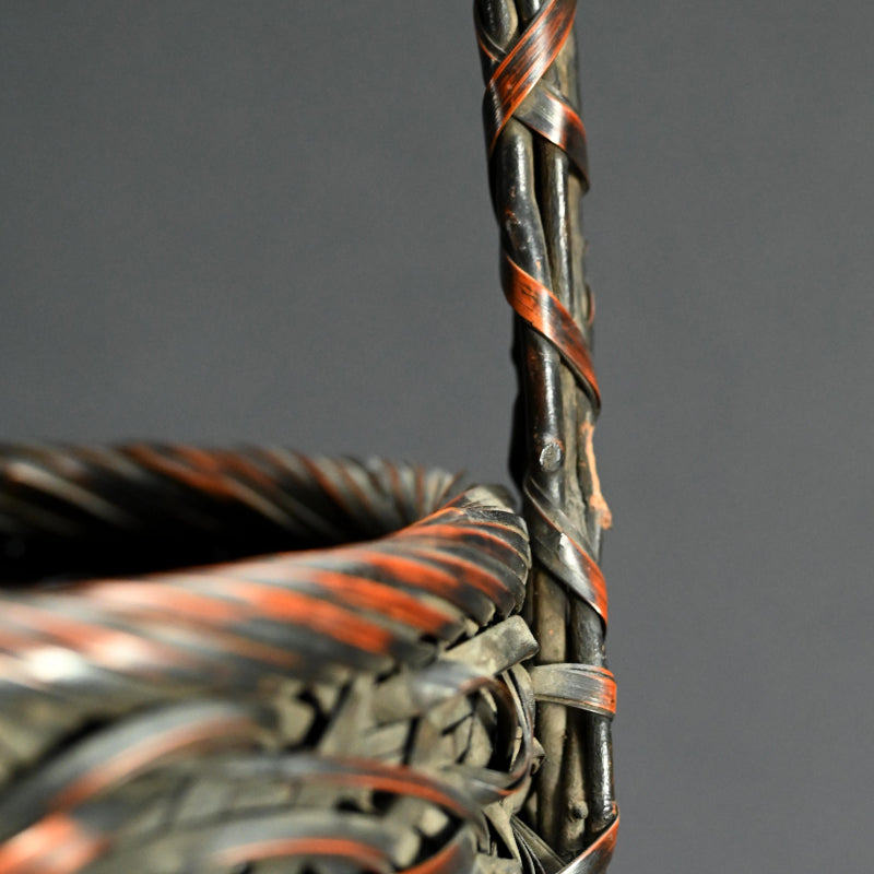 Bamboo and Rootwood Mingei Wa-gumi Basket