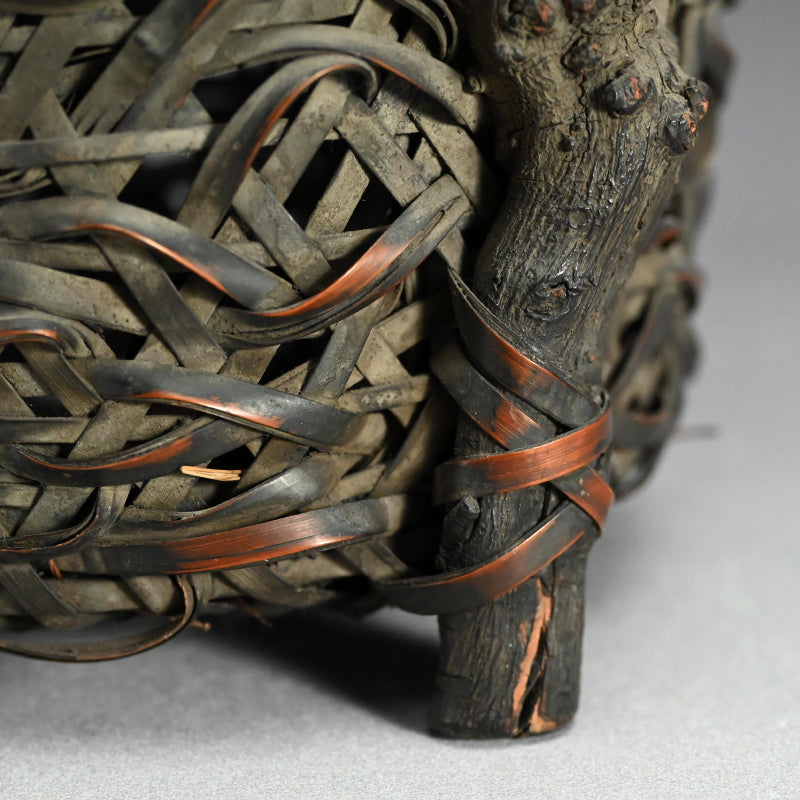 Bamboo and Rootwood Mingei Wa-gumi Basket