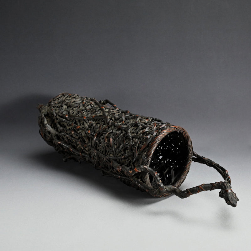 Bamboo and Rootwood Mingei Wa-gumi Basket
