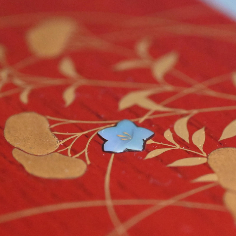 Antique Japanese Rimpa Revival Lacquer Writing Box ー秋草絵硯箱