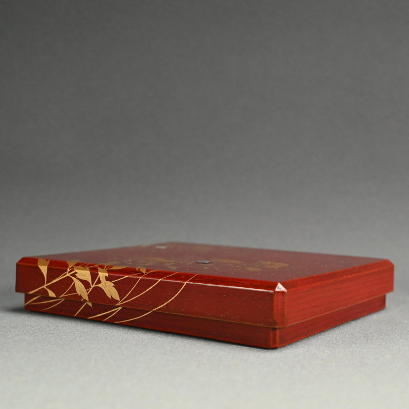 Antique Japanese Rimpa Revival Lacquer Writing Box ー秋草絵硯箱
