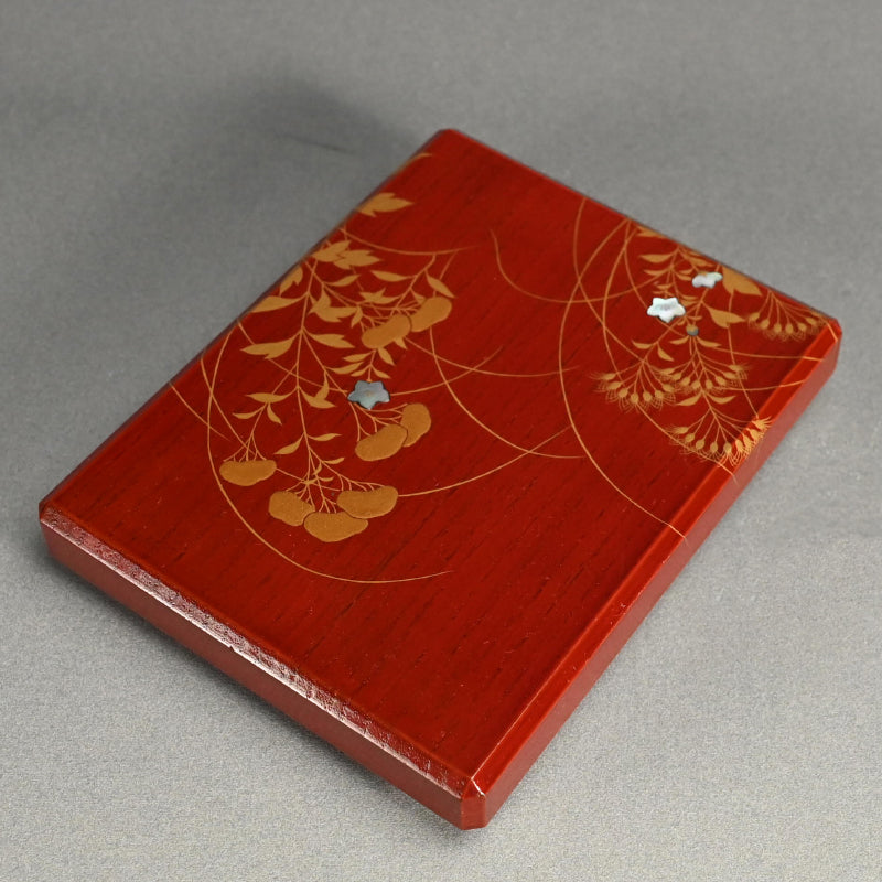 Antique Japanese Rimpa Revival Lacquer Writing Box ー秋草絵硯箱