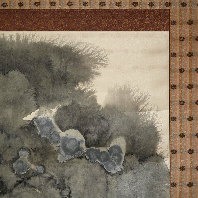 Mid-century Abstract Sumie Scroll ー大林 天洞