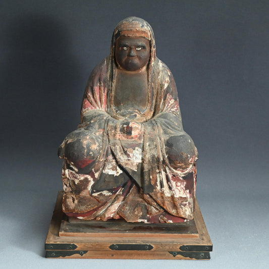 Antique Buddhist Image of the Zen Patriarch Daruma