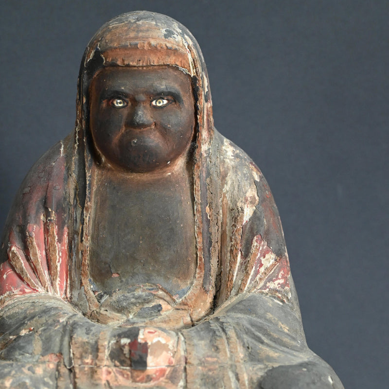 Antique Buddhist Image of the Zen Patriarch Daruma