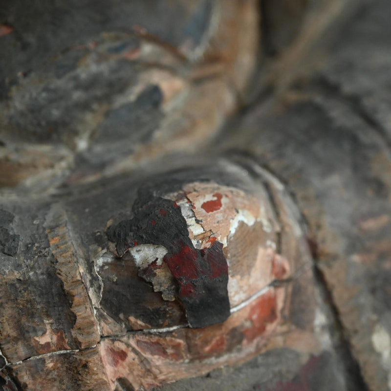 Antique Buddhist Image of the Zen Patriarch Daruma