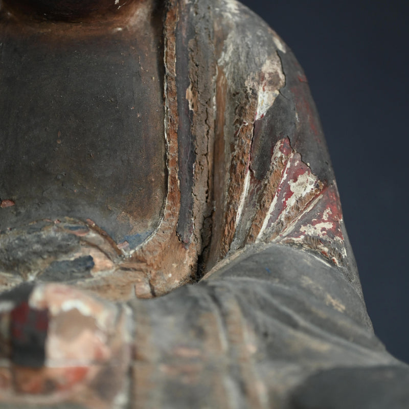 Antique Buddhist Image of the Zen Patriarch Daruma