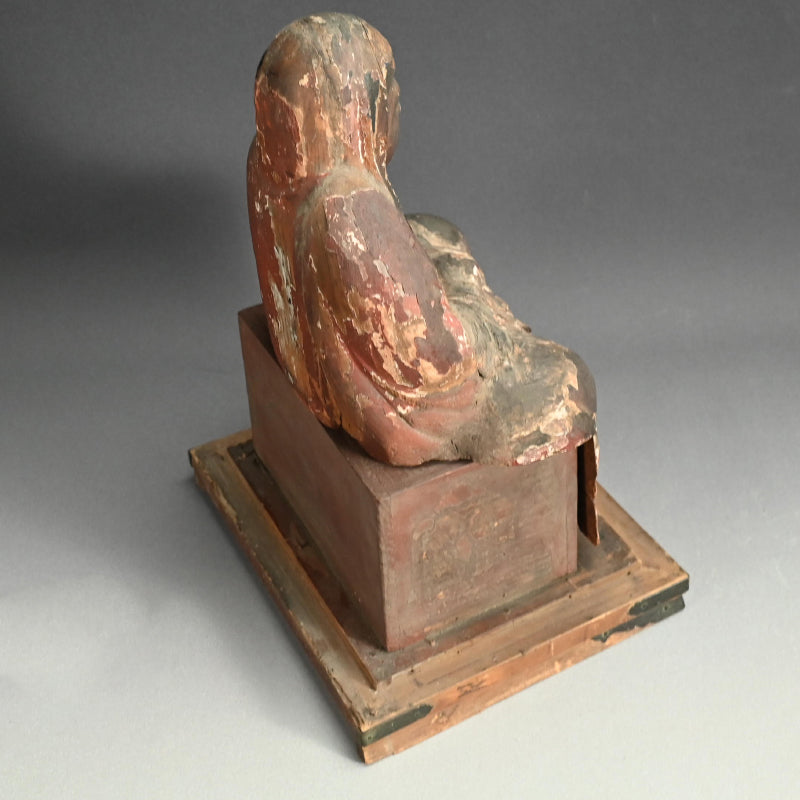 Antique Buddhist Image of the Zen Patriarch Daruma