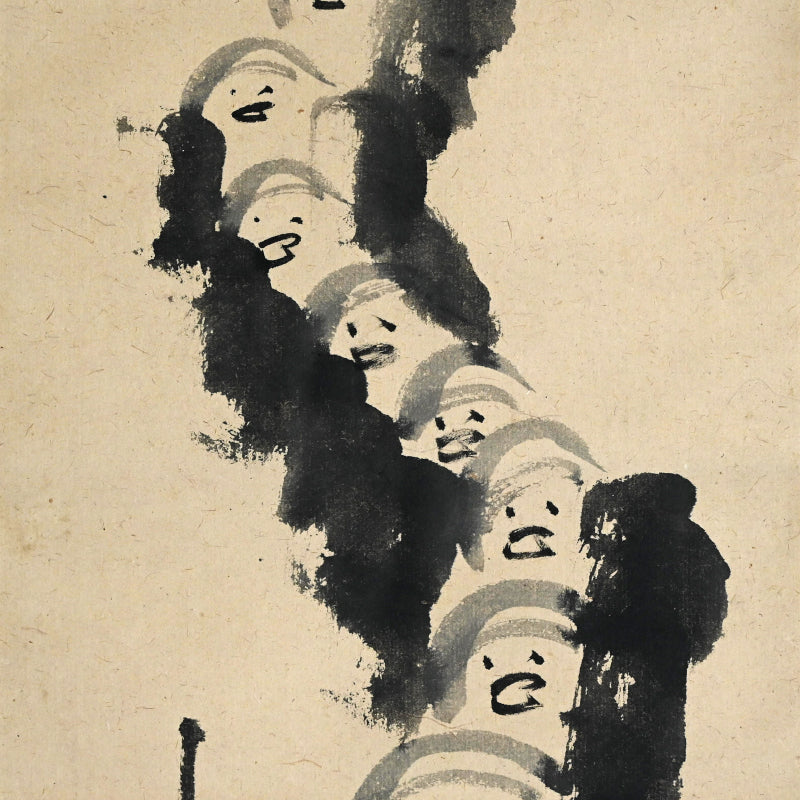 Gathering Alms by Zen Priest ー中原 南天棒