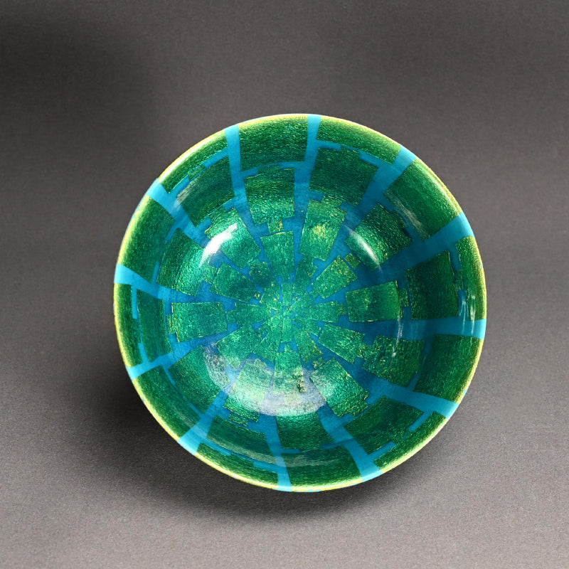Large Gold Decorated Bowl ー小野 伯子 “釉裏金彩 菓子鉢”