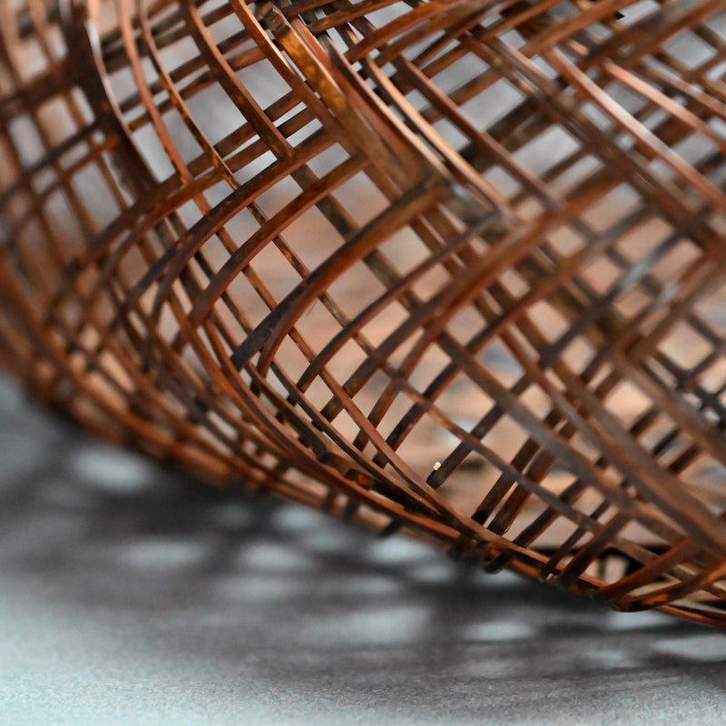 Woven Bamboo Vase ー二代 田邊 竹雲斎 “寿海 花籃"