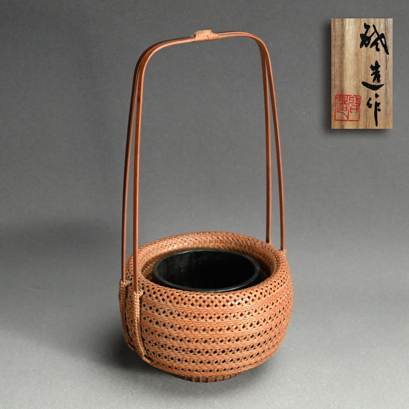 皇室作家 竹籠 B ー八木澤 啓 「縄目投入籠」 / 八木澤隆 – Kura