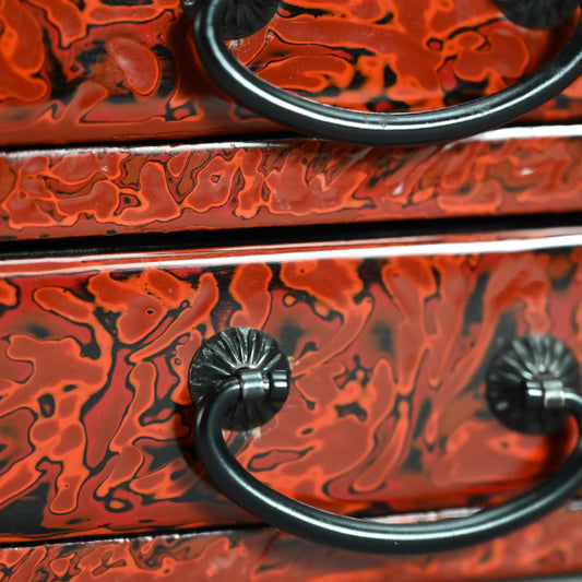 Exquisite Japanese Wakasa Lacquer Chest, Jewelry Box