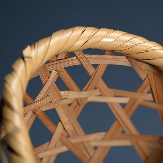 Bamboo Art Basket named Nagisa by LNT ー五代 早川 尚古齋 (修平) “渚”