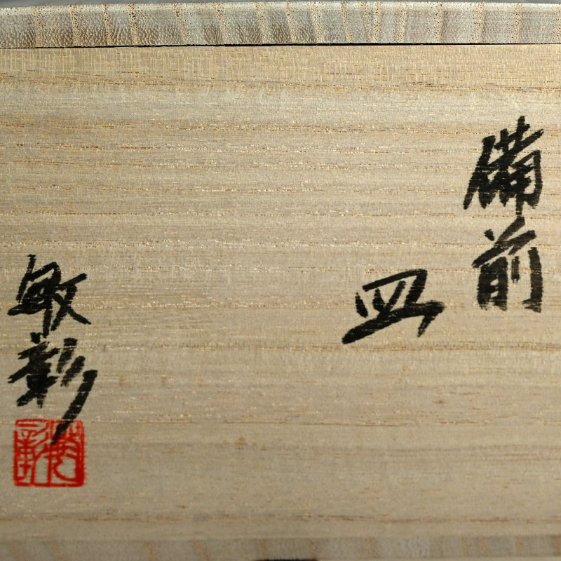 6 pc. Bizen Yohen Plate Set ー森 敏彰 “備前 皿”