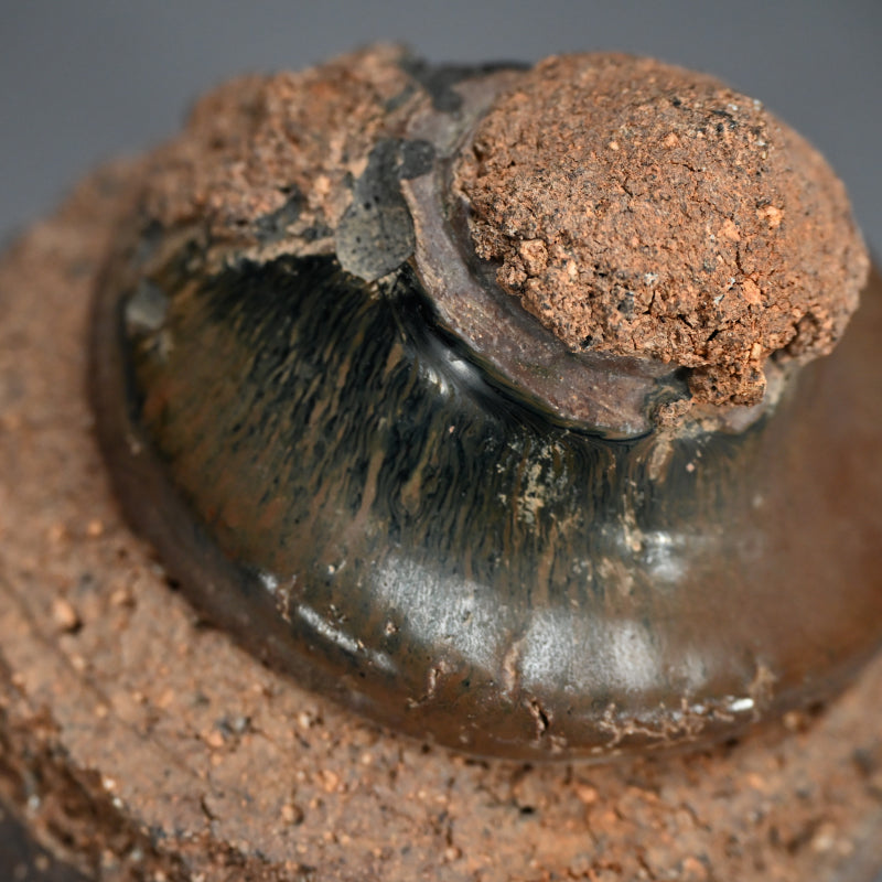 Early Edo period Seto Kiln Flaw, Tenmoku Chawan Tea Bowl