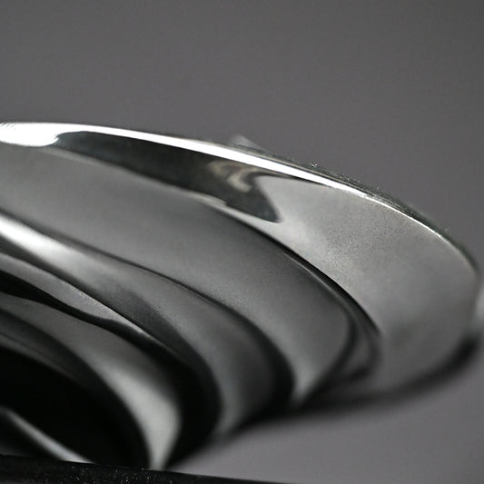 Silver Spiral Tea Bowl ー松村 淳 “Phantasmic Qualia TB-F (Sa)²”