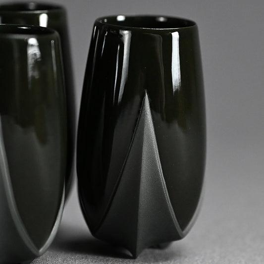 Contemporary Porcelain 6 pc. Cup Set ー松村 淳 “cup (-tss)”