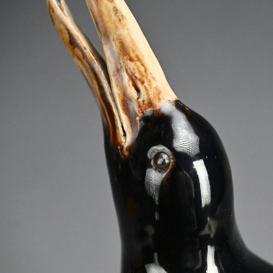 Crow Koro Incense Burner by Imperial Artist ー初代 諏訪 蘇山 "鳥香爐"