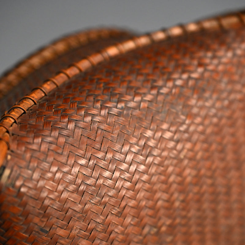Beautifully Designed Antique Bamboo Sumitori Kago Basket