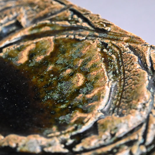 Oribe Chozara Slab ー若尾 利貞 “狐䚸長皿”