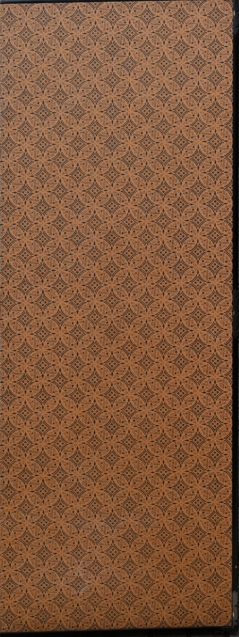 Archaic Tensho Calligraphy 6 panel Japanese Gold screen