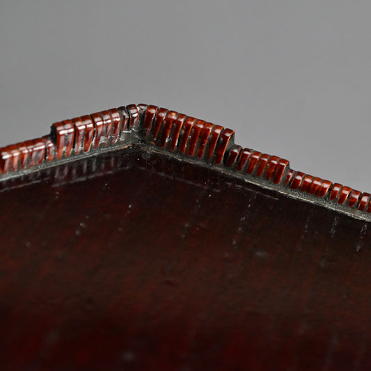 Exquisite Lacquered & Woven Incense Tray by Onkosai ー温古斎 "香盆"