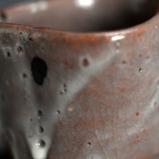 Ash Glazed Guinomi ー加古 勝己 “ 灰釉ぐい呑”