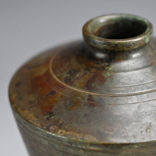 Antique Japanese Bronze vase ー初代 中島保美 “鋳銅花瓶”