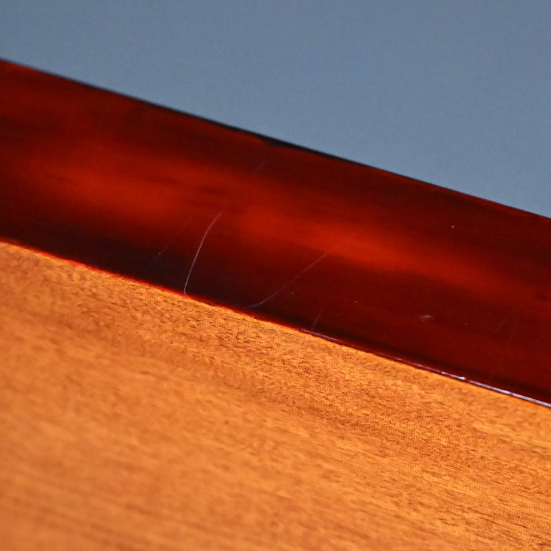 Hand-carved & Lacquered Sanukibori Tray by Myosetsu