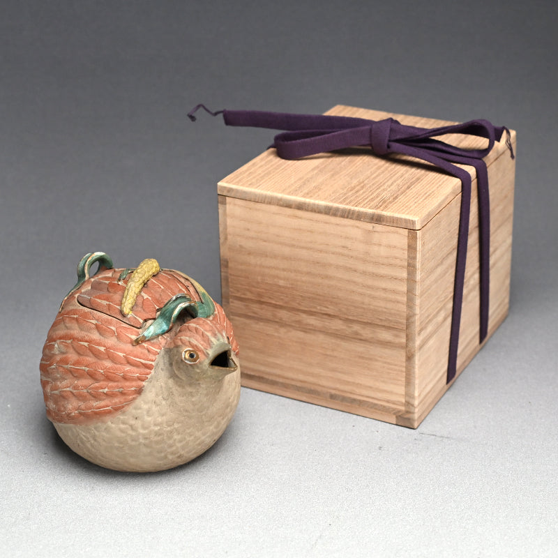Antique Quail-shaped Banko Tea Pot
