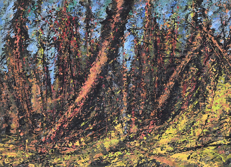 Rare Scroll Mounted Colorful Work ーのむら 清六 "秋山之亀"