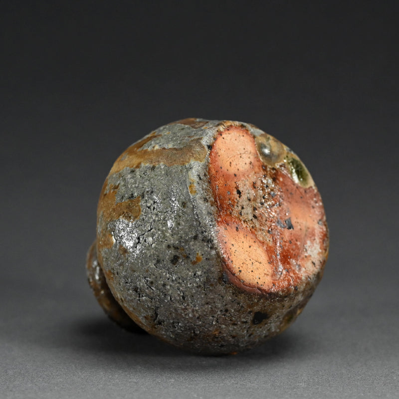 Iga Yakishime Uzukumaru Vase ー寛白窯 岸野 寛 “伊賀焼〆蹲壺”