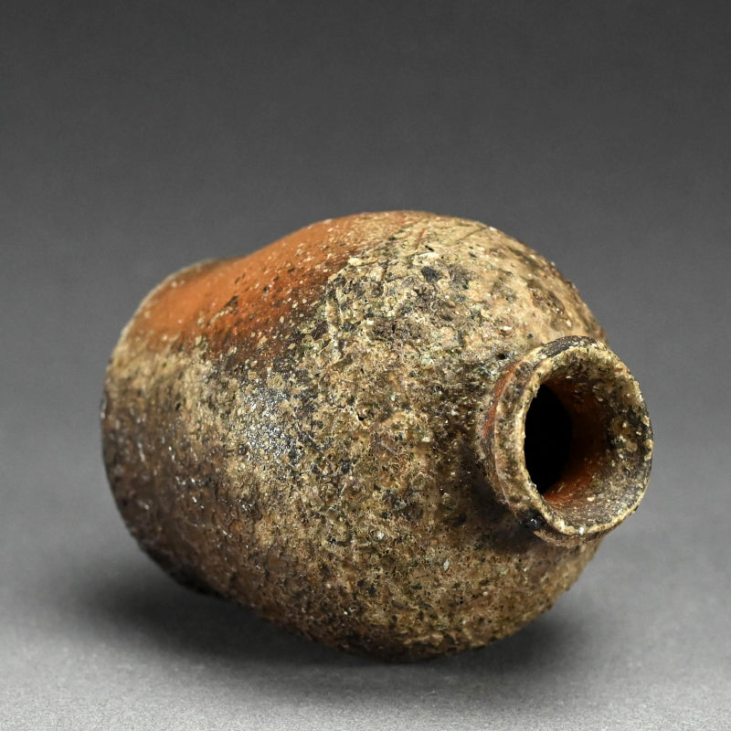 Iga Yakishime Vase ー寛白窯 岸野 寛 “伊賀焼〆檜垣文蹲壺”