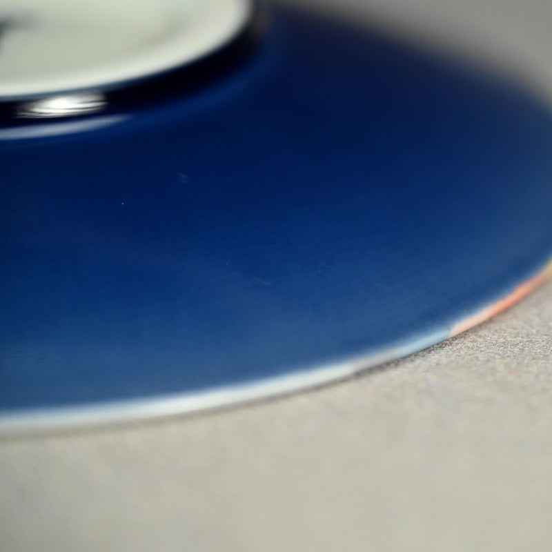 A Small Plate by Tokuda Junko ー徳田 順子 (四代 八十吉) “太古の赤富士"